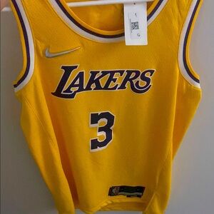 Nike Lakers Gold Basketball Jersey